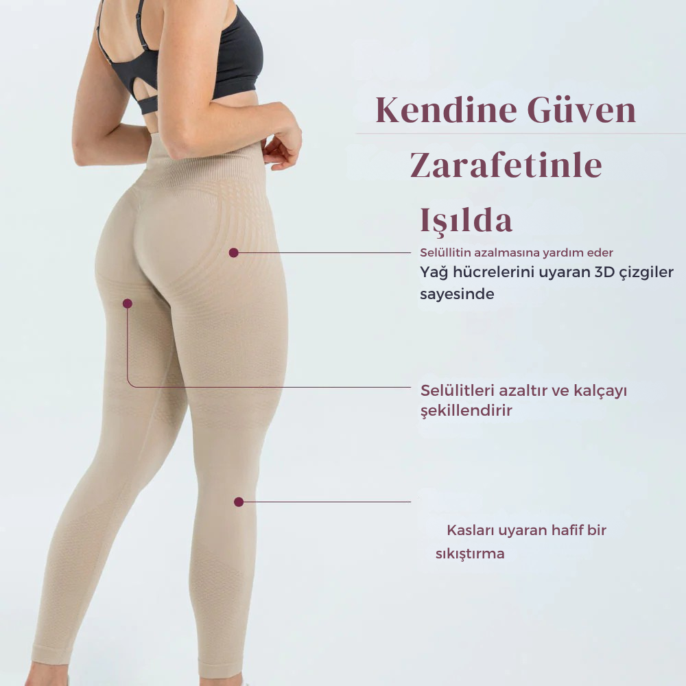 3D Drenaj Sıkılaştırıcı Tayt