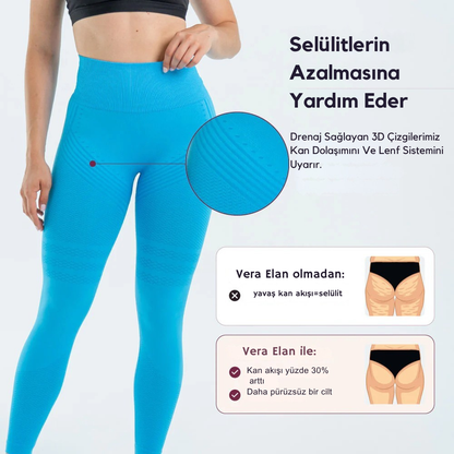 3D Drenaj Sıkılaştırıcı Tayt